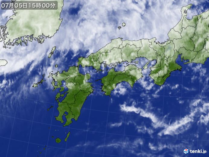 実況天気図(2021年07月05日)
