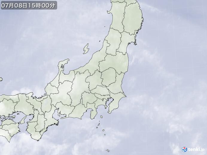 実況天気図(2021年07月08日)