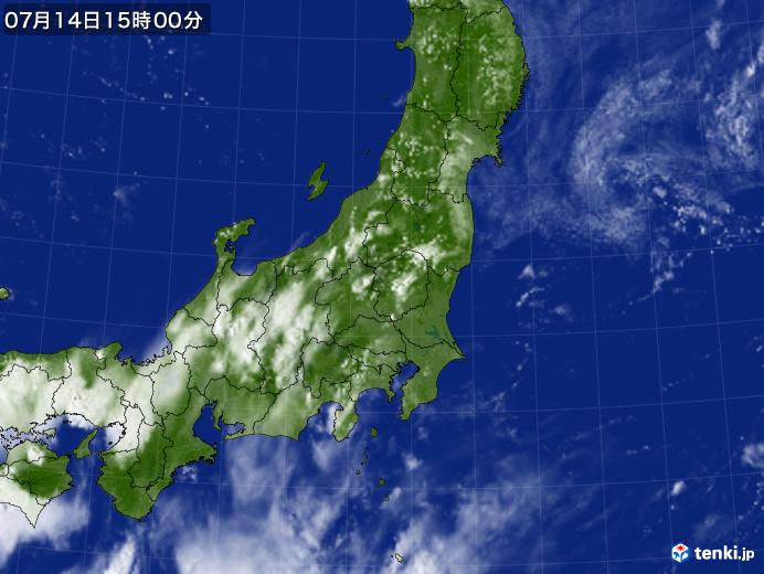 実況天気図(2021年07月14日)