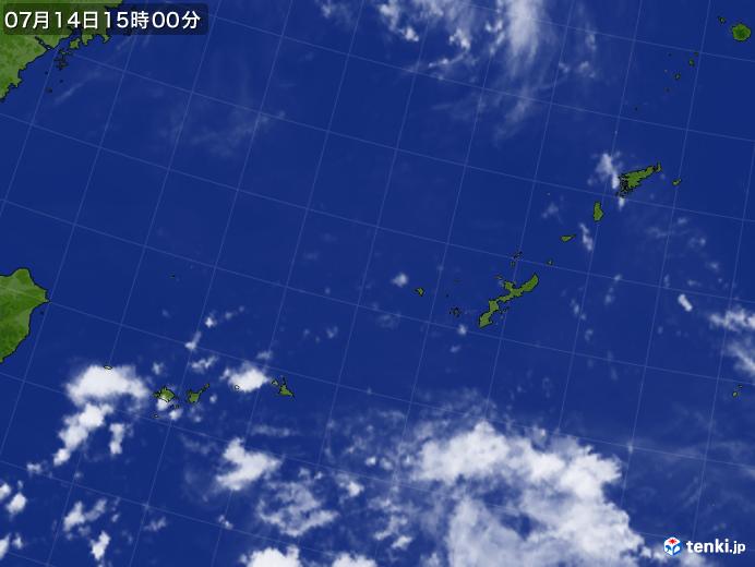 実況天気図(2021年07月14日)