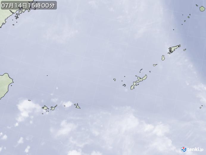 実況天気図(2021年07月14日)