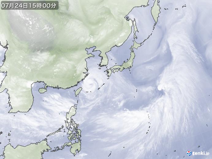 実況天気図(2021年07月24日)