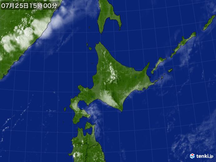 実況天気図(2021年07月25日)