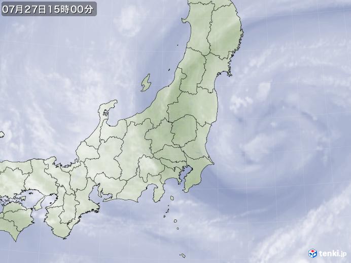 実況天気図(2021年07月27日)
