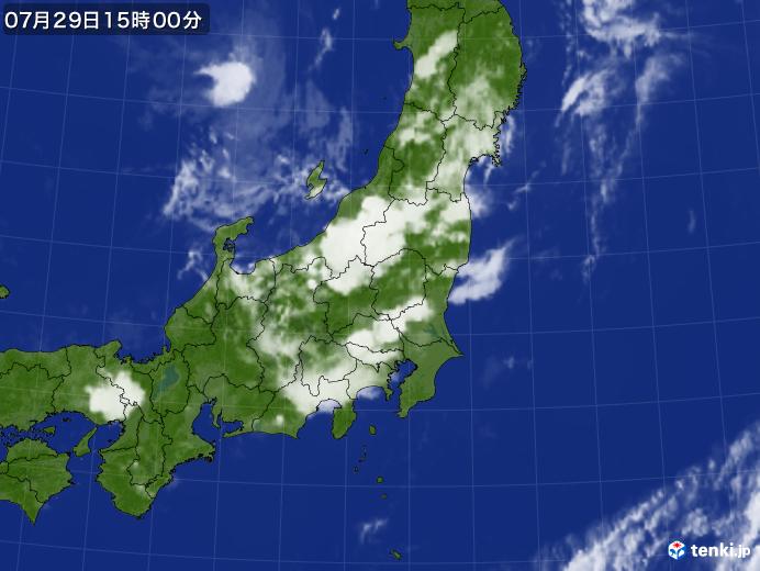 実況天気図(2021年07月29日)
