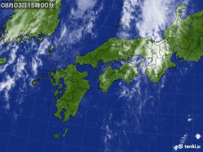 実況天気図(2021年08月03日)