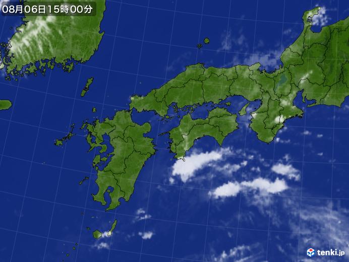 実況天気図(2021年08月06日)