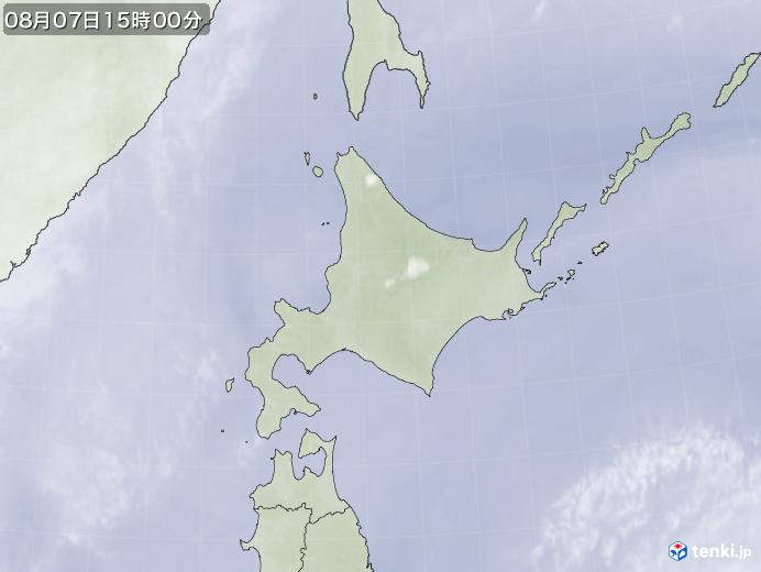 実況天気図(2021年08月07日)