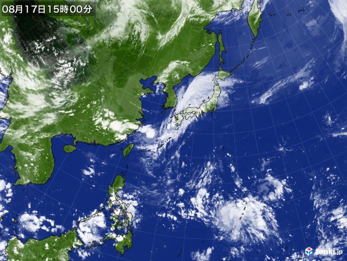 実況天気図(2021年08月17日)