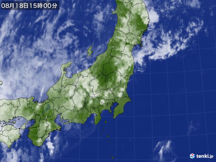 実況天気図(2021年08月18日)