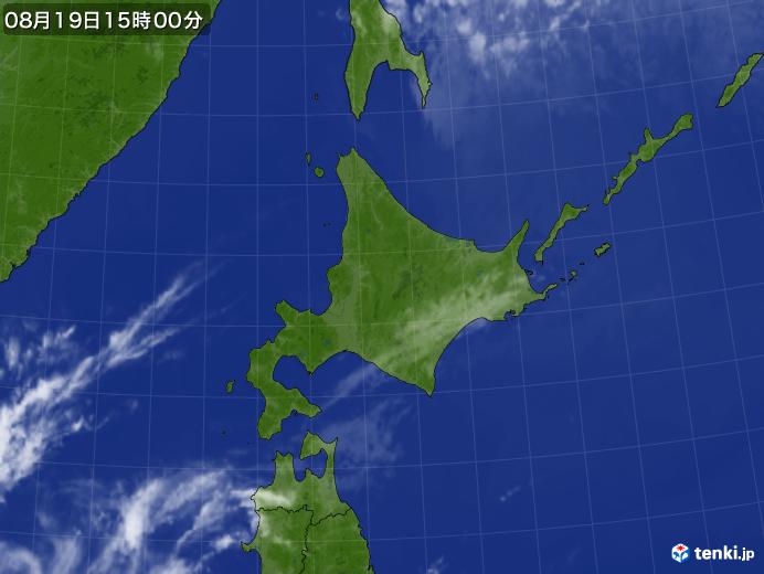 実況天気図(2021年08月19日)