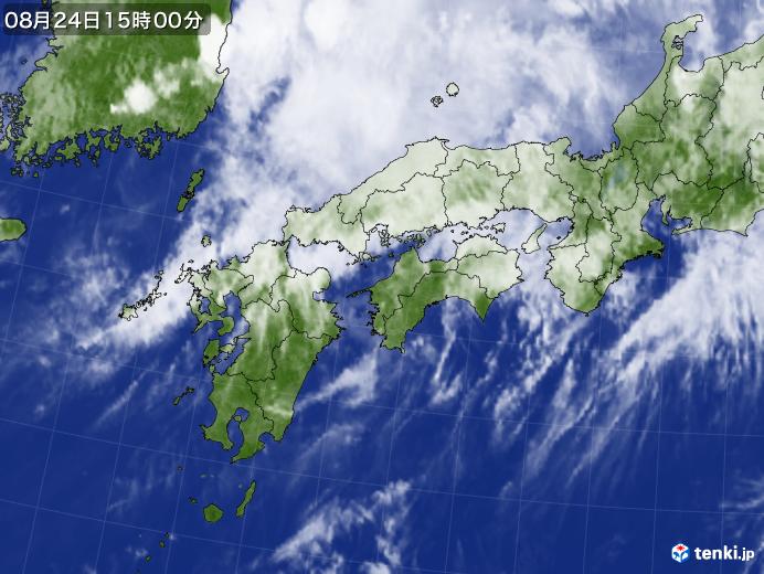 実況天気図(2021年08月24日)