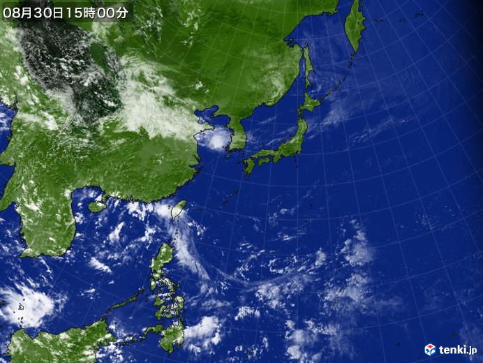 実況天気図(2021年08月30日)