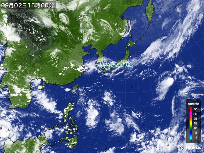 実況天気図(2021年09月02日)