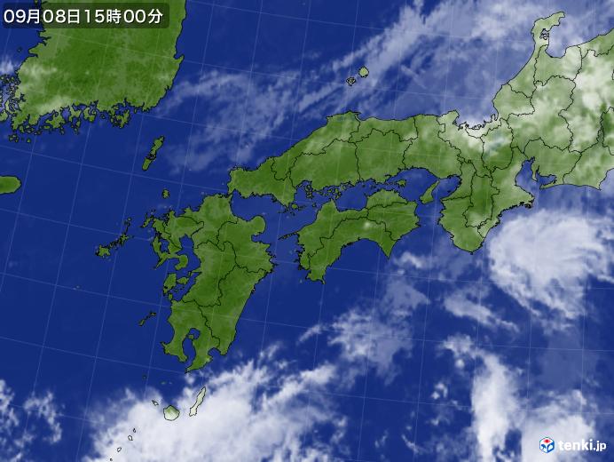 実況天気図(2021年09月08日)