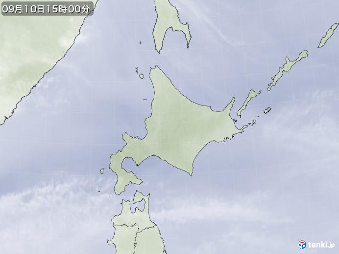 実況天気図(2021年09月10日)