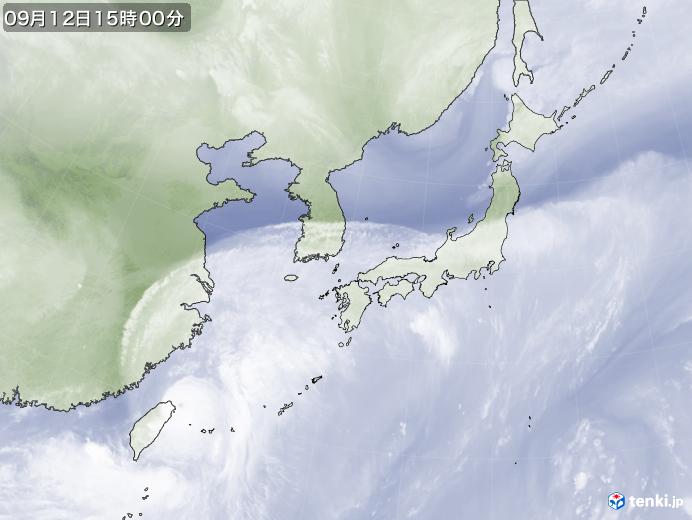 実況天気図(2021年09月12日)