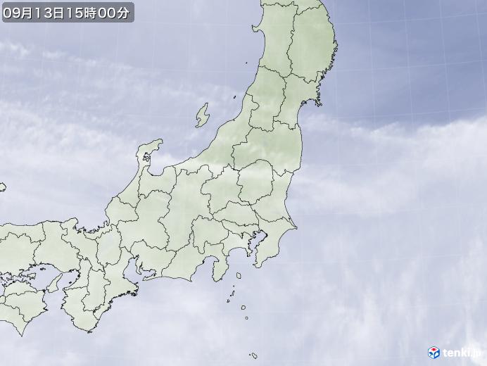 実況天気図(2021年09月13日)