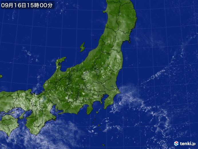 実況天気図(2021年09月16日)