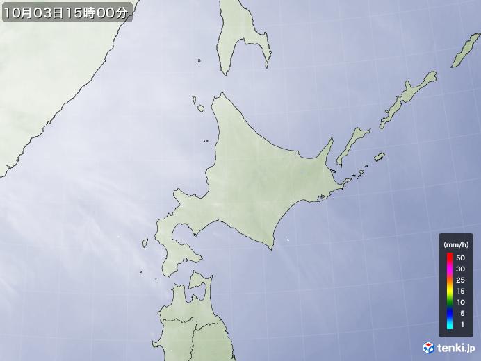 実況天気図(2021年10月03日)