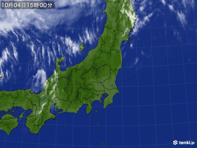 実況天気図(2021年10月04日)