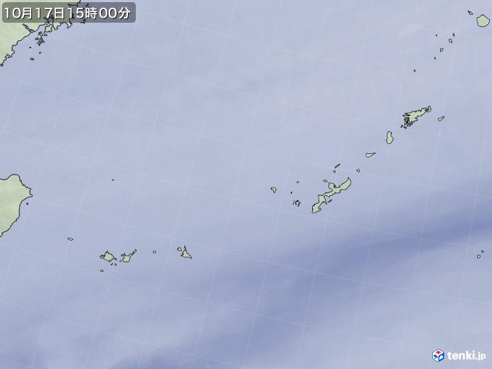 実況天気図(2021年10月17日)