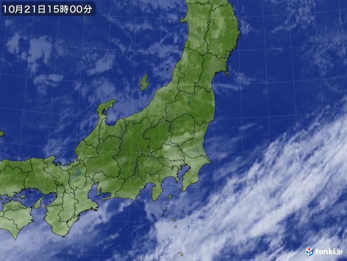 実況天気図(2021年10月21日)