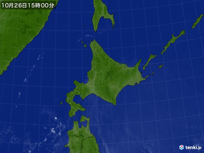 実況天気図(2021年10月26日)