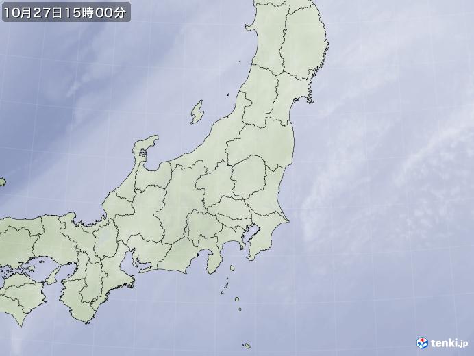 実況天気図(2021年10月27日)