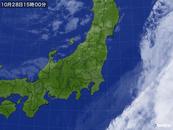 実況天気図(2021年10月28日)