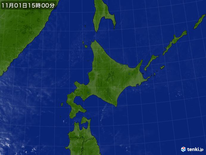 実況天気図(2021年11月01日)