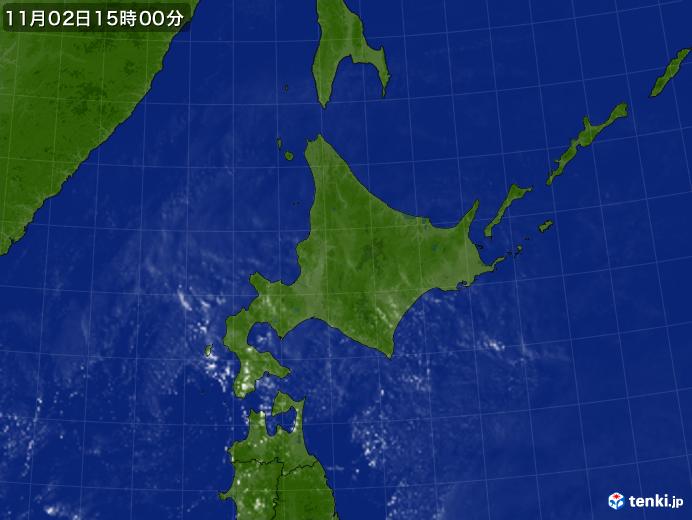 実況天気図(2021年11月02日)