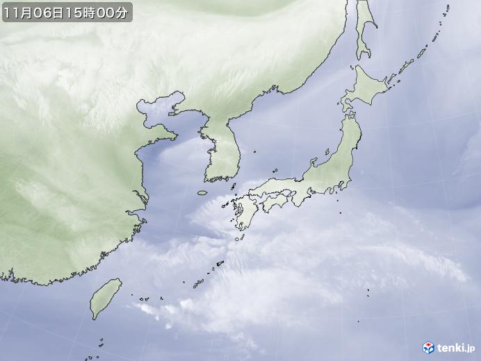 実況天気図(2021年11月06日)