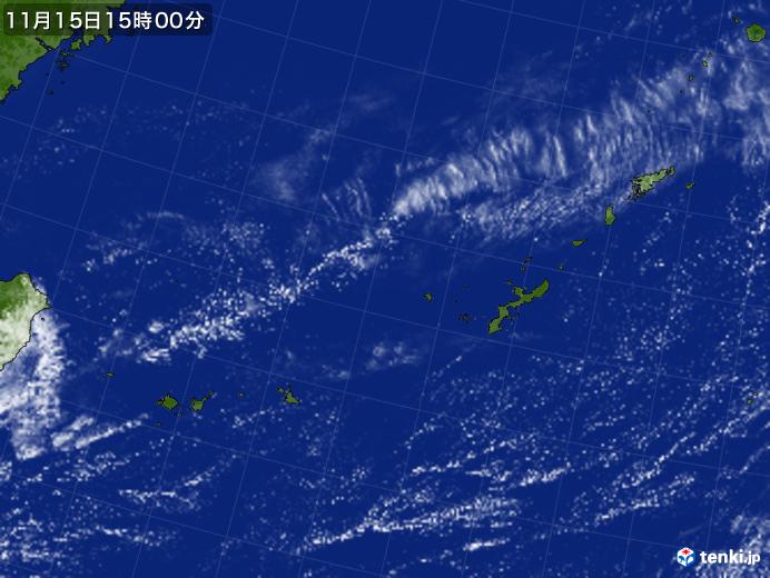 実況天気図(2021年11月15日)
