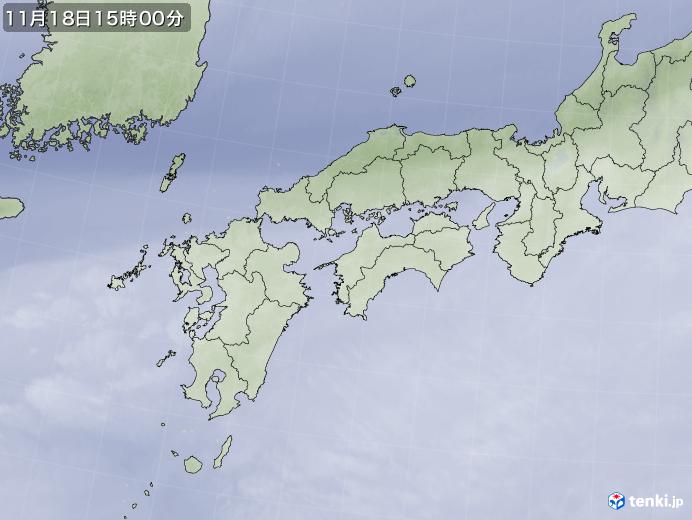 実況天気図(2021年11月18日)