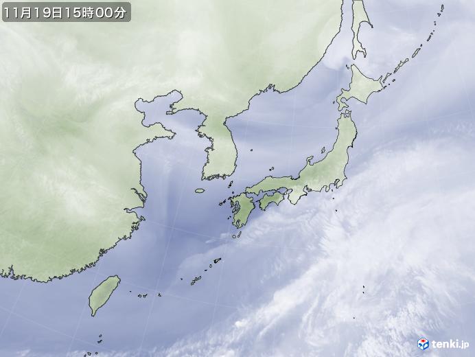 実況天気図(2021年11月19日)