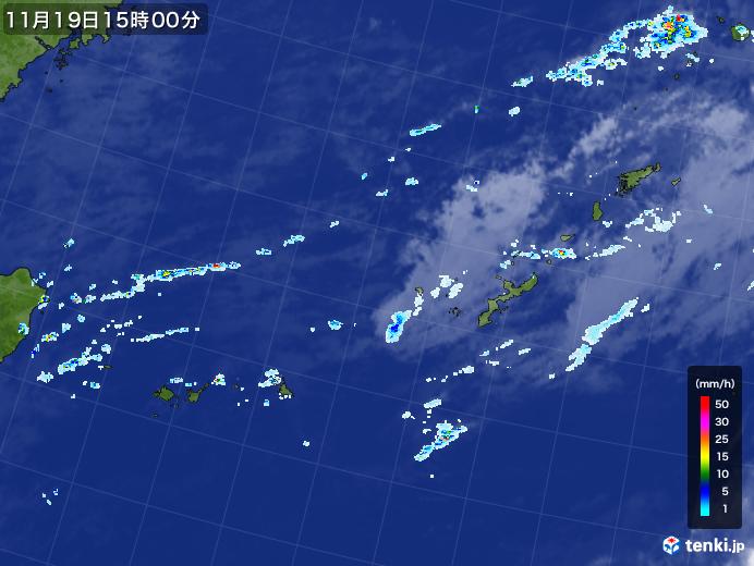 実況天気図(2021年11月19日)
