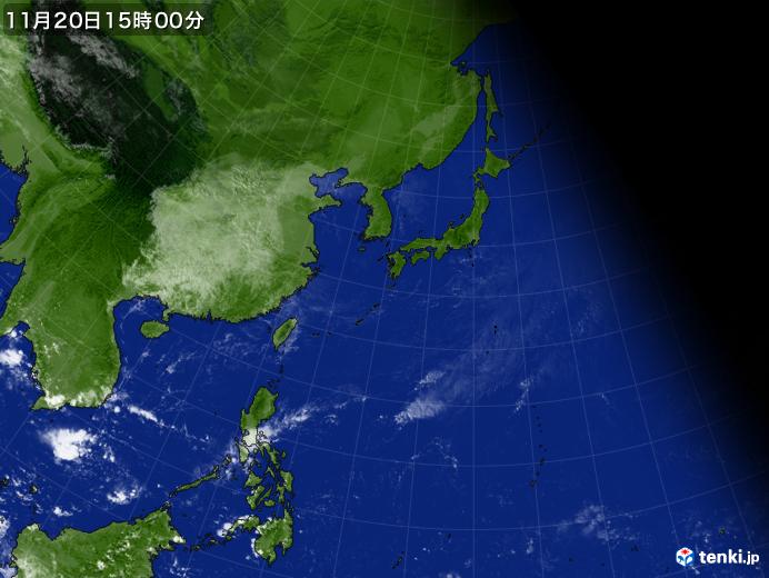 実況天気図(2021年11月20日)