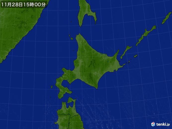 実況天気図(2021年11月28日)