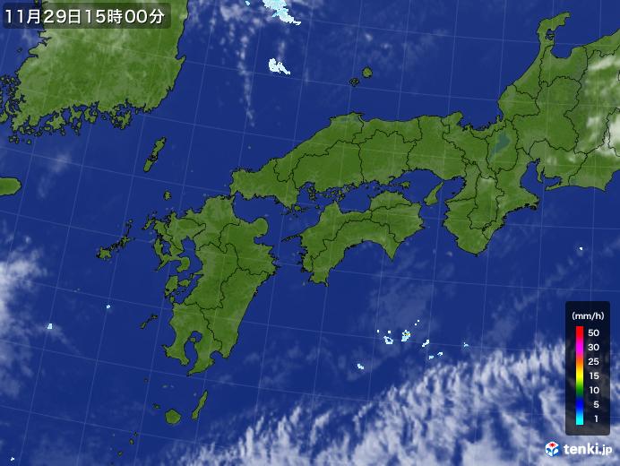実況天気図(2021年11月29日)