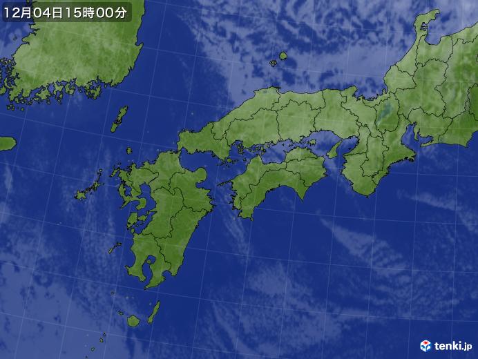 実況天気図(2021年12月04日)