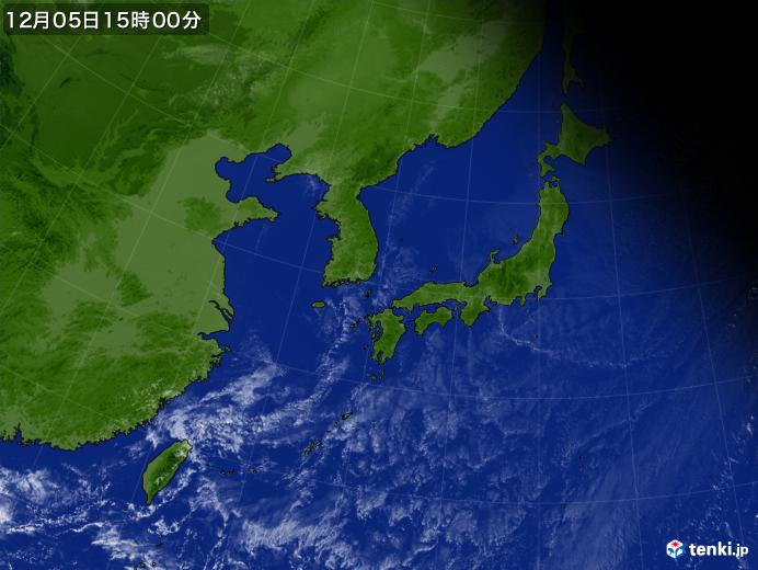 実況天気図(2021年12月05日)