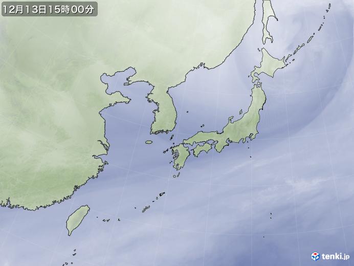 実況天気図(2021年12月13日)