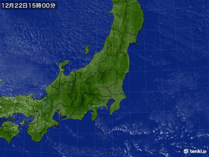 実況天気図(2021年12月22日)