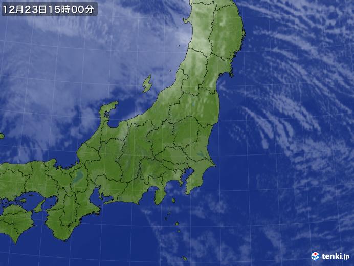 実況天気図(2021年12月23日)