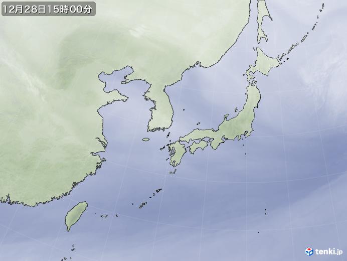 実況天気図(2021年12月28日)