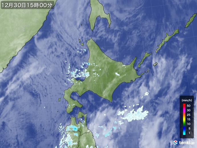 実況天気図(2021年12月30日)