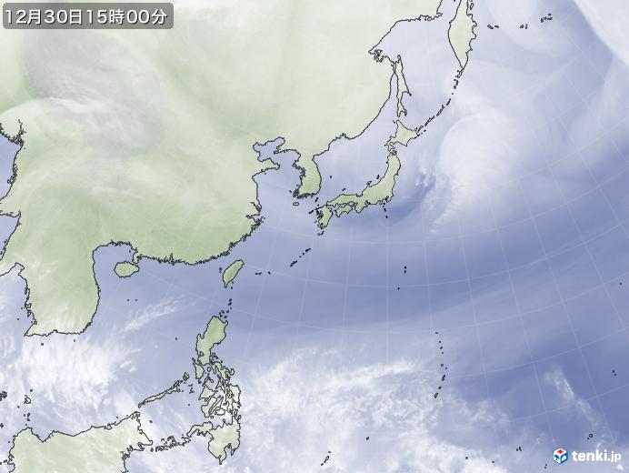 実況天気図(2021年12月30日)