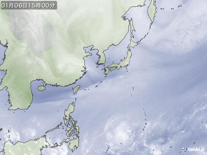 実況天気図(2022年01月06日)