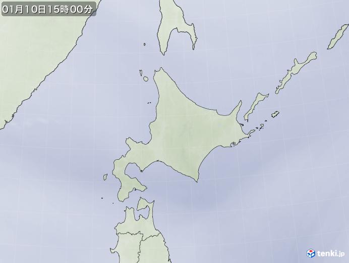 実況天気図(2022年01月10日)